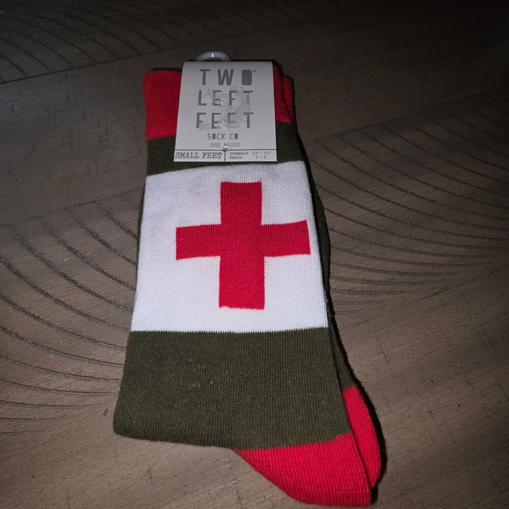 Socks MY Two Left Feet,Unisex, Mens 5-8 Womens 5.5 -9.5 crew lenght